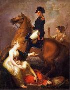 Jozef Peszka Allegorical scene with Napoleon Spain oil painting artist